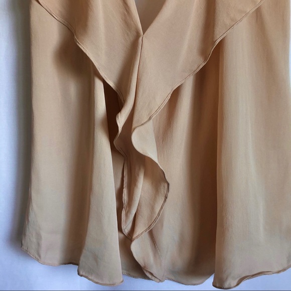 Haute Hippie Silk Beige Boho halter top size S - Picture 4 of 7